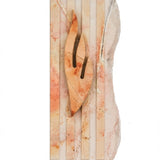 High-resolution image of authentic Jerusalem stone mezuzah with intricate engravings, sharp details, and a polished white studio background.