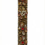Handmade Israeli Mezuzah decorated with colorful sequins and stones, with detailed craftsmanship and double-sided tape for easy mounting.