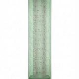 Handmade extra-large frosted glass mezuzah with Shema prayer engraving and Kotel image, designed for large doors in homes or synagogues.