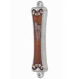 Silver and Amber Mezuzah