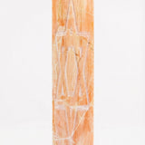 Large Jerusalem stone Mezuzah with Star of David engraving, 9.25 inches tall, suitable for grand entrances, with sturdy mounting tape included.