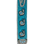 High-resolution image of Summer Rain Pewter Mezuzah Sky with clear details, on a bright white background with soft reflection, showcasing intricate design and craftsmanship.