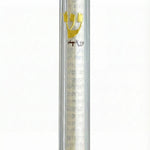 Clear lucite Mezuzah case that's simple, see-through, with a 6-inch size, designed for home door blessing according to Jewish tradition.
