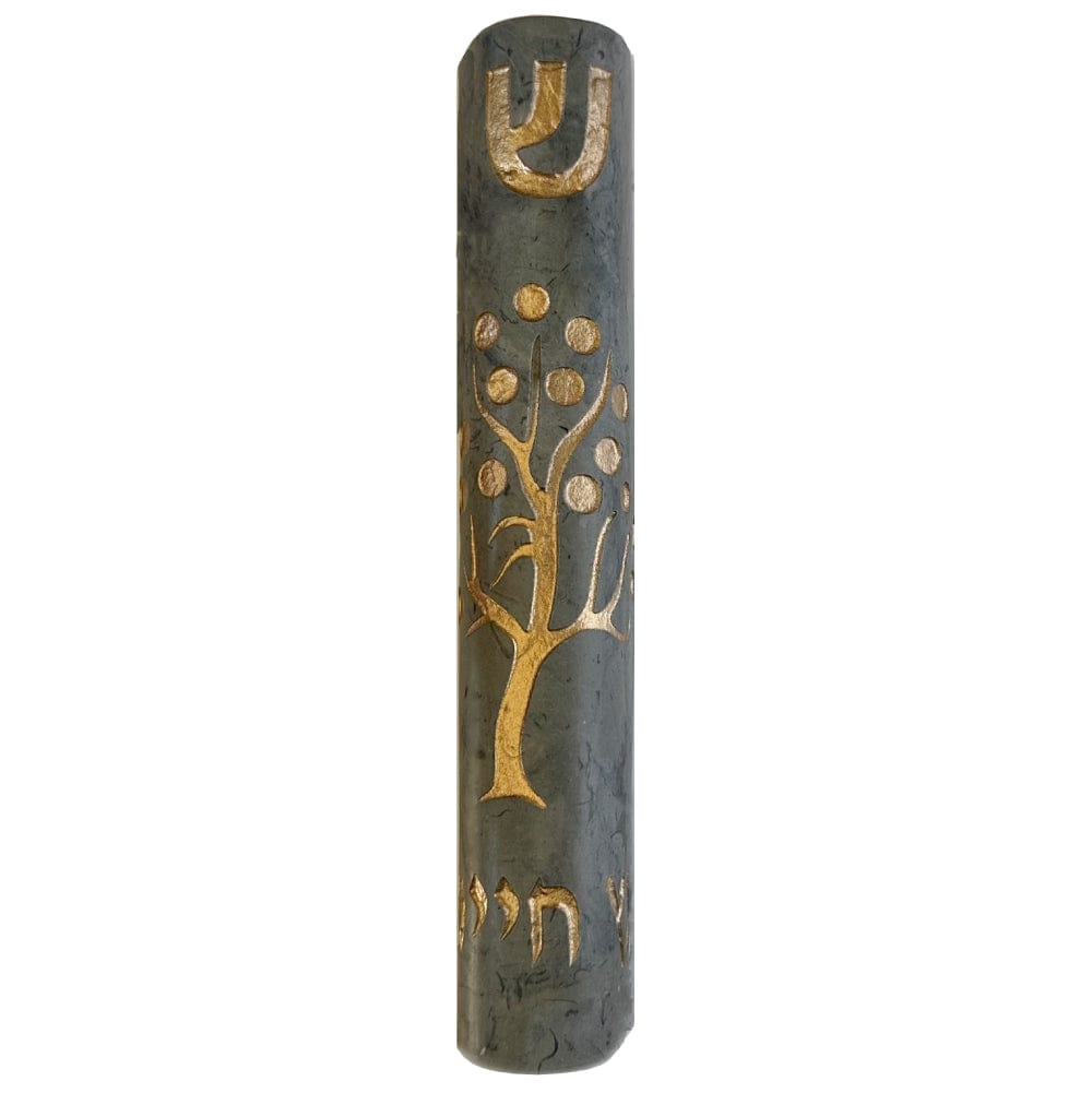 Tree of Life Mezuzah - gray