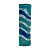 Waves Glass Mezuzah