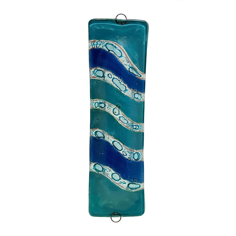 Waves Glass Mezuzah