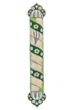 A Mindful Garden Mezuzah - Green