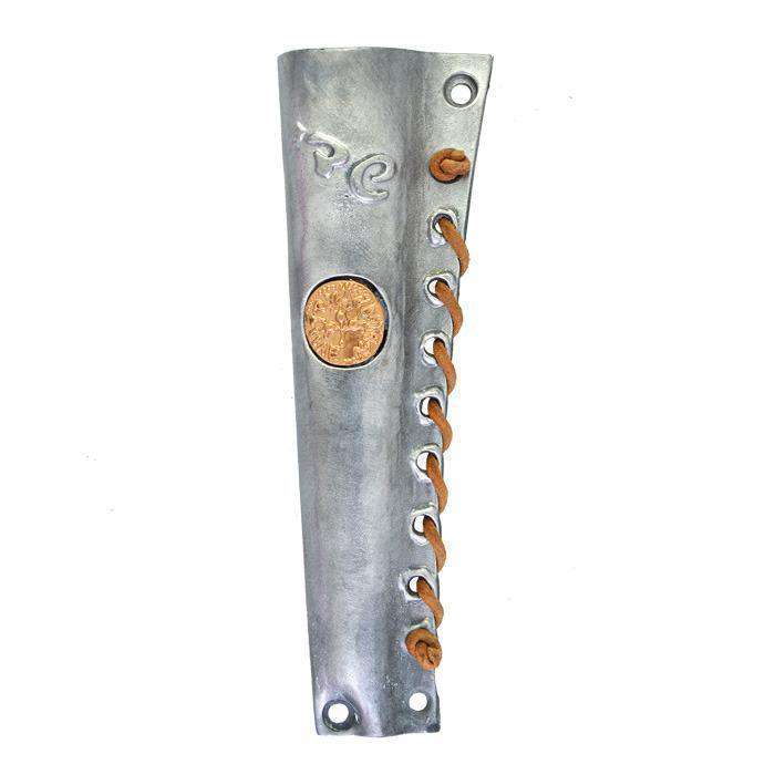 Ancient Coin Pewter Mezuzah