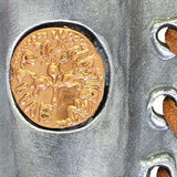 Ancient Coin Pewter Mezuzah