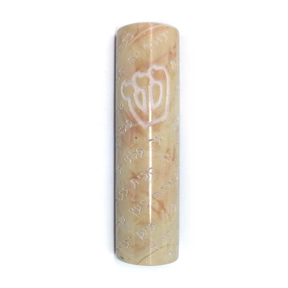 Blessings of Heaven Stone Mezuzah