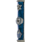 Chai Mezuzah-Blue