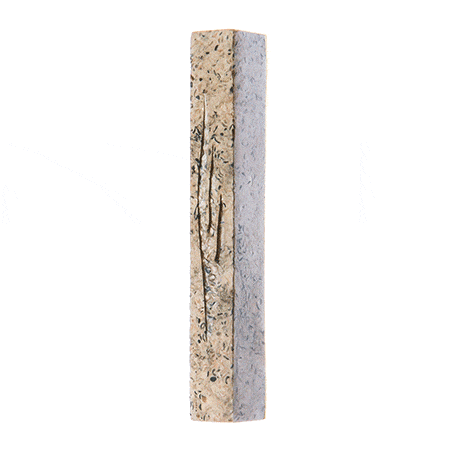 Classic Gray Stone Mezuzah