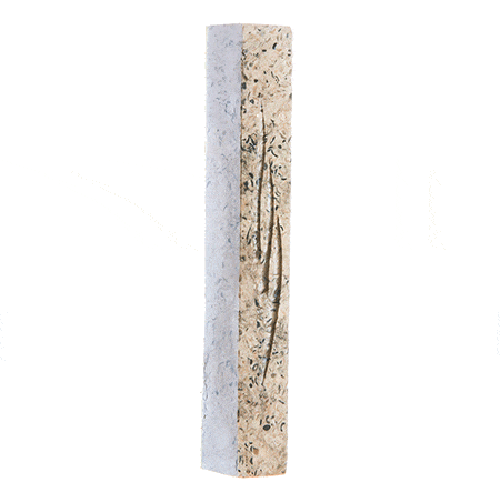 Classic Gray Stone Mezuzah