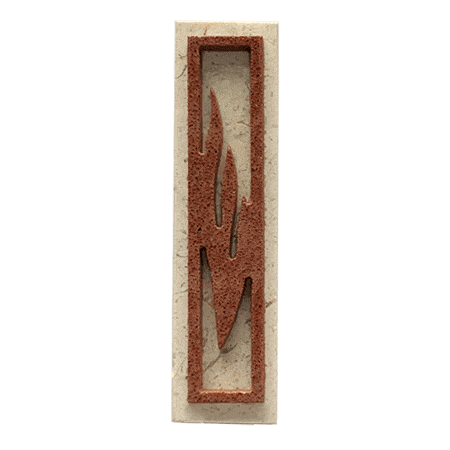 Classic Stone Mezuzah-Shin