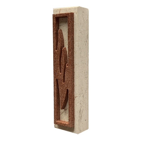 Classic Stone Mezuzah-Shin