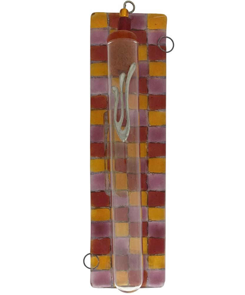 Color Pop Glass Mezuzah