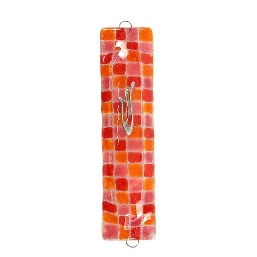 Color Pop Glass Mezuzah