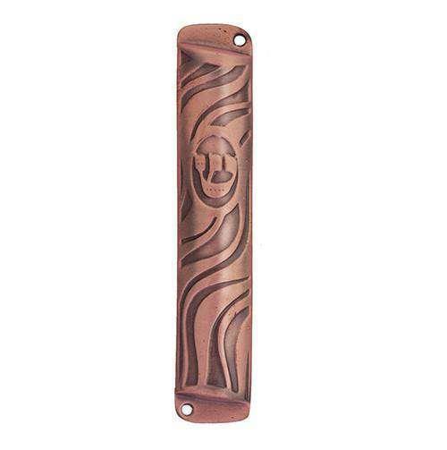 Copper Waves Mezuzah