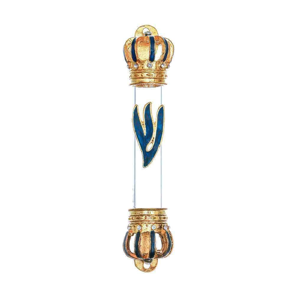 Crown Mezuzah - Glass