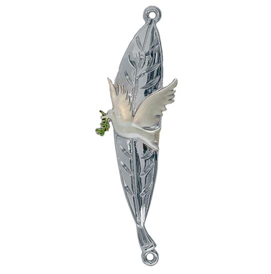 Dove of Peace Mezuzah-Silver
