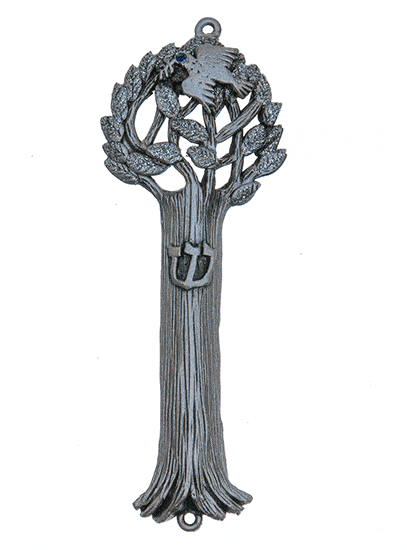 Dove of Peace Tree Mezuzah