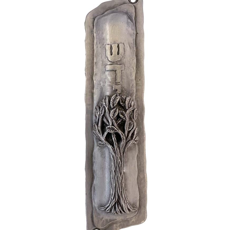 Family Tree Mezuzah- pewter