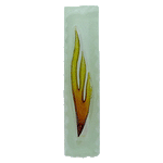 Frosted Glass Mezuzah Shin