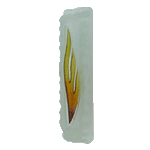 Frosted Glass Mezuzah Shin