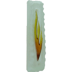 Frosted Glass Mezuzah Shin
