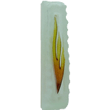 Frosted Glass Mezuzah Shin