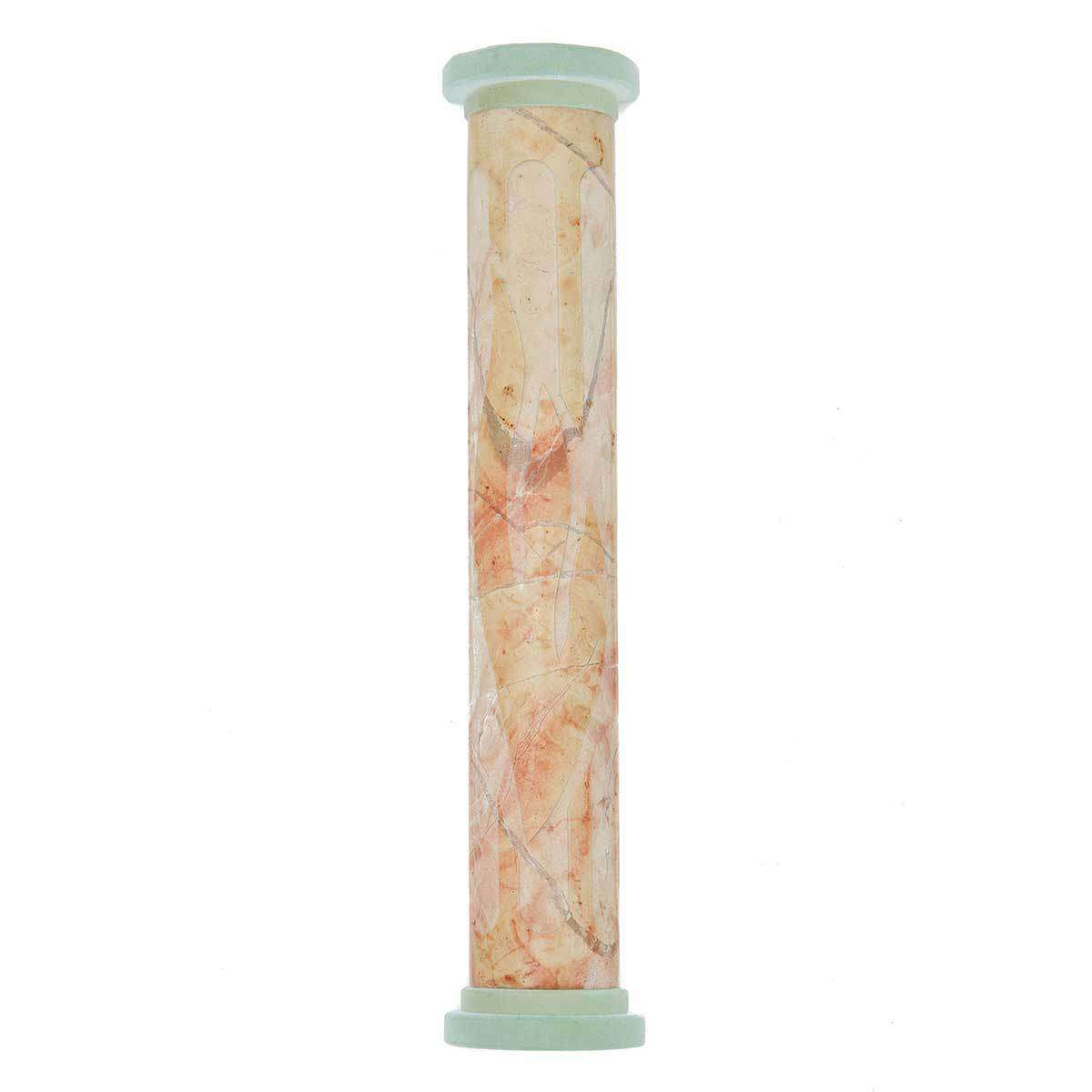 Giant Shin Mezuzah - Jerusalem Stone and Glass