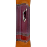 Glass Art Mezuzah- purple