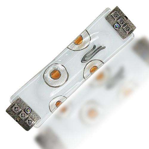 Glass Mezuzah White