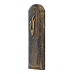 Gold and Black Fusion Mezuzah