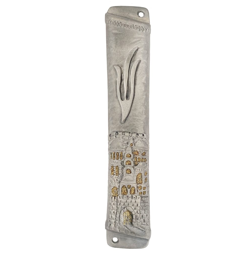 Golden Jerusalem City Mezuzah