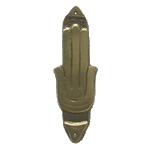 Hamsa Mezuzah - Brass