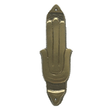 Hamsa Mezuzah - Brass