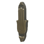 Hamsa Mezuzah - Brass