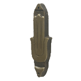 Hamsa Mezuzah - Brass