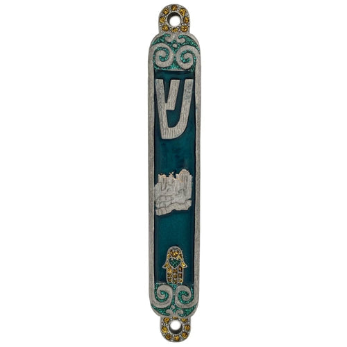 Hamsa Mezuzah - Gold