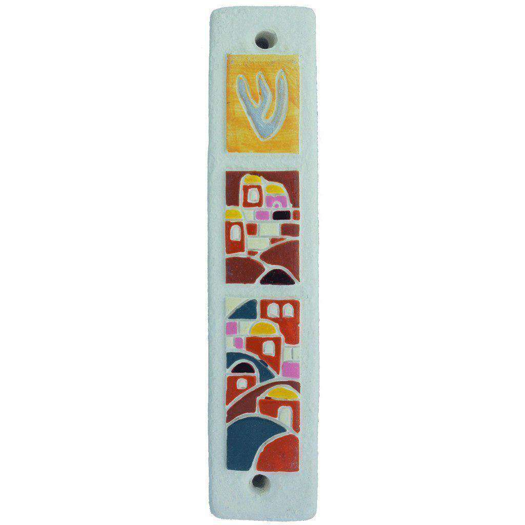 Jerusalem Ceramic Mezuzah