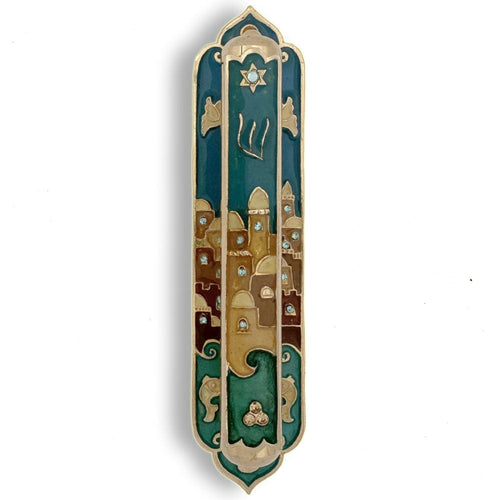 Jerusalem Doves Mezuzah