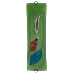 Ladybug Glass Mezuzah