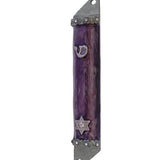 Light Purple Roses Mezuzah
