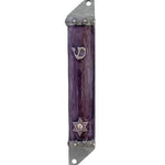Light Purple Roses Mezuzah
