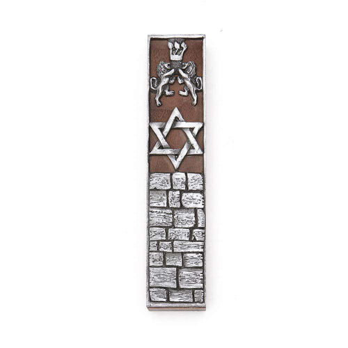 Lion's Gate Wooden Mezuzah