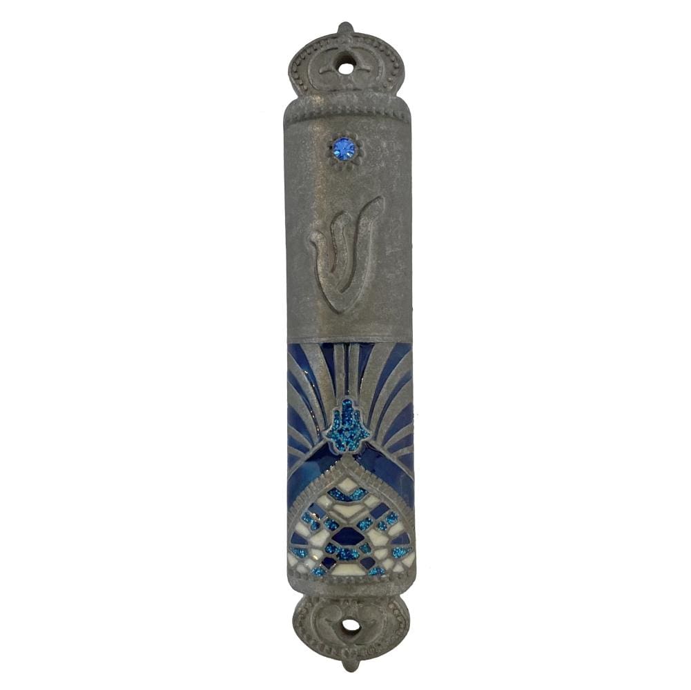 Moroccan Mezuzah- blue