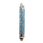 Mosaic Magen David Mezuzah - Blue