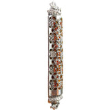 Mosaic Magen David Mezuzah - Brown
