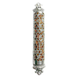 Mosaic Magen David Mezuzah - Brown